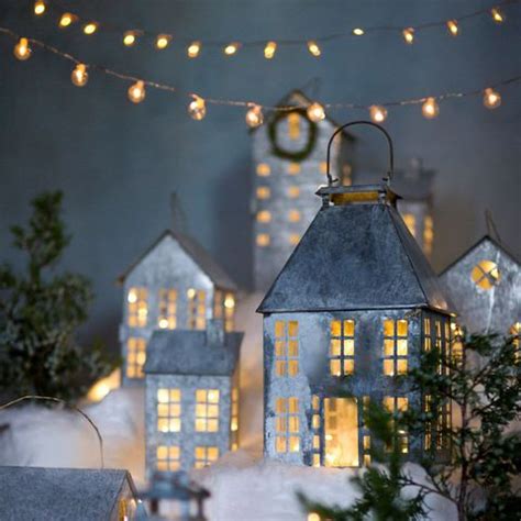 metal house village|Metal Christmas Village .